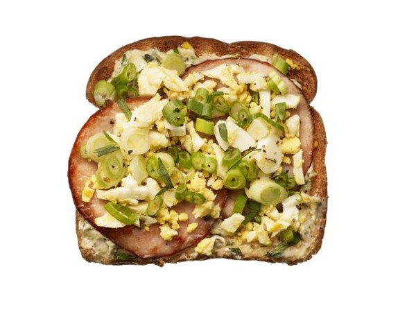 Eggs Benedict toast