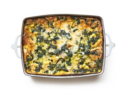 Eggs Florentine casserole