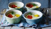 Eggs in pots (Oeufs en cocotte)