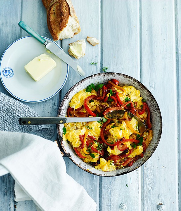 Eggs piperade