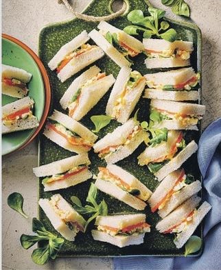 Eggs royale sandwiches