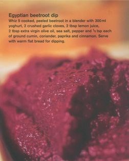 Egyptian beetroot dip