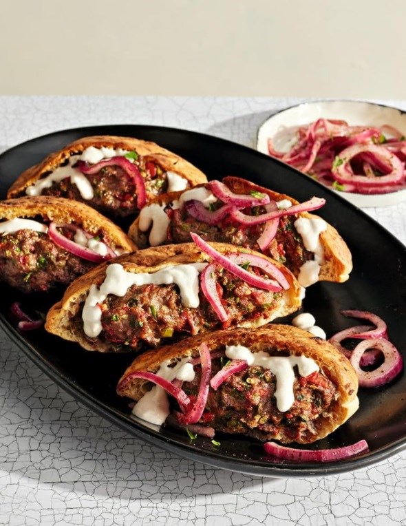 Egyptian pita sandwiches (Hawawshi)