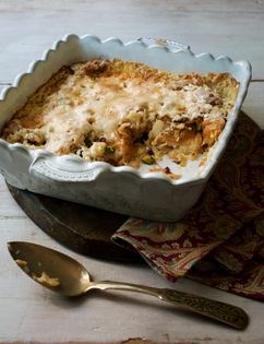 Egyptian spiced bread pudding