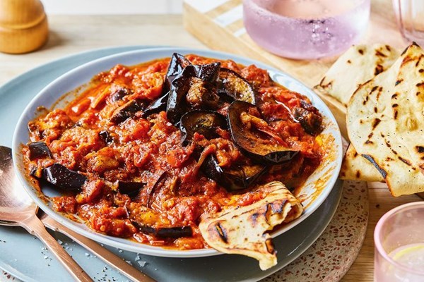 Egyptian spiced eggplant (Eggplant mesa'a'ah)