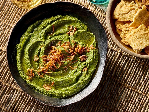 Egyptian split fava bean dip (Bissara)
