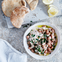 Egyptian-style braised beans