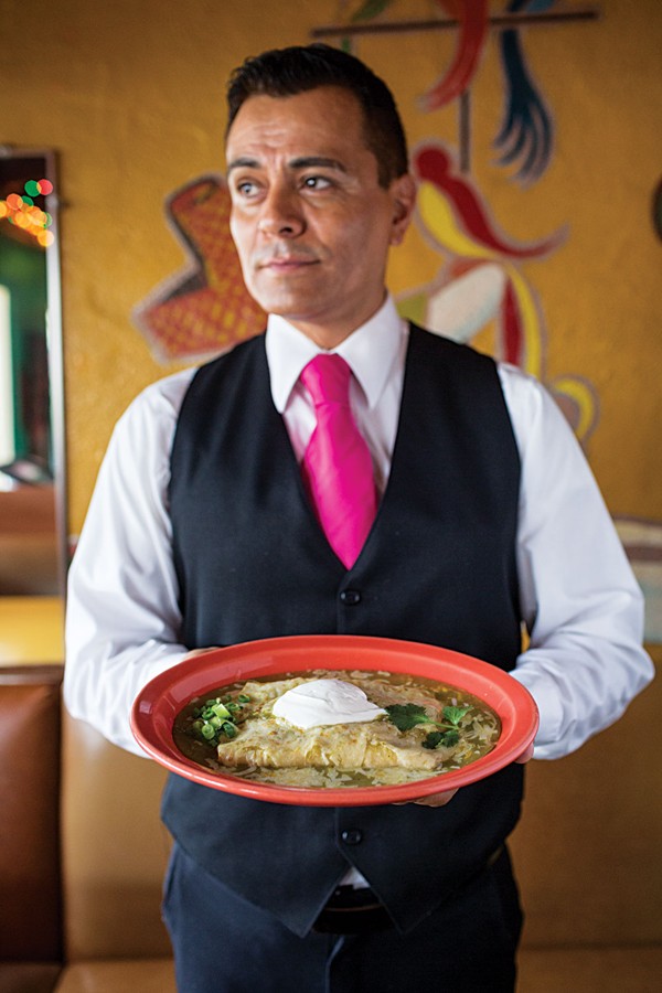 El Coyote's enchiladas Suizas