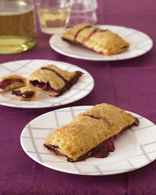Elderberry-blueberry turnovers