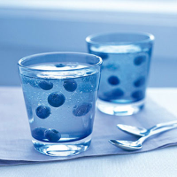 Elderflower and blueberry jellies