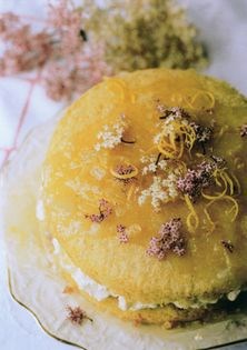 Elderflower and lemon layer cake