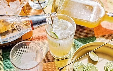 Elderflower, cucumber and lime g&t
