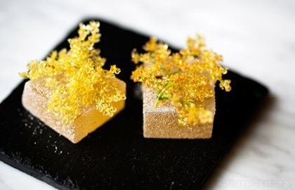 Elderflower pâte de fruit