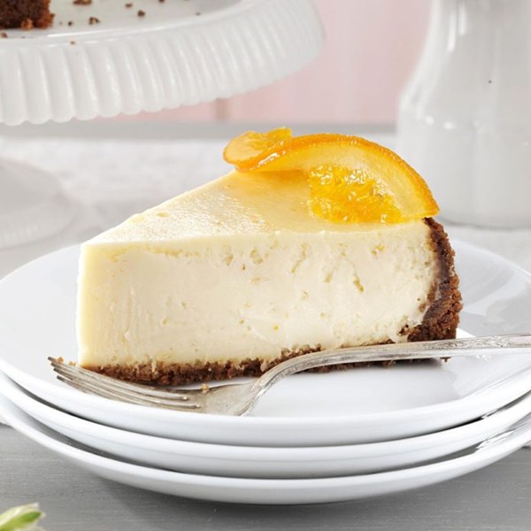 Elegant orange blossom cheesecake