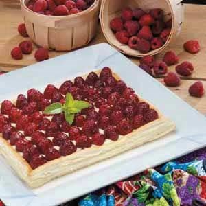 Elegant raspberry dessert