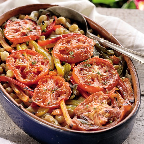 Eleni's baked chickpeas (Ta revithia tis Elenis)
