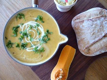 Elke's pumpkin soup (La soupe de potiron Elke)