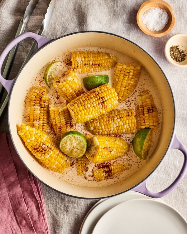 Elote-inspired butter bath corn