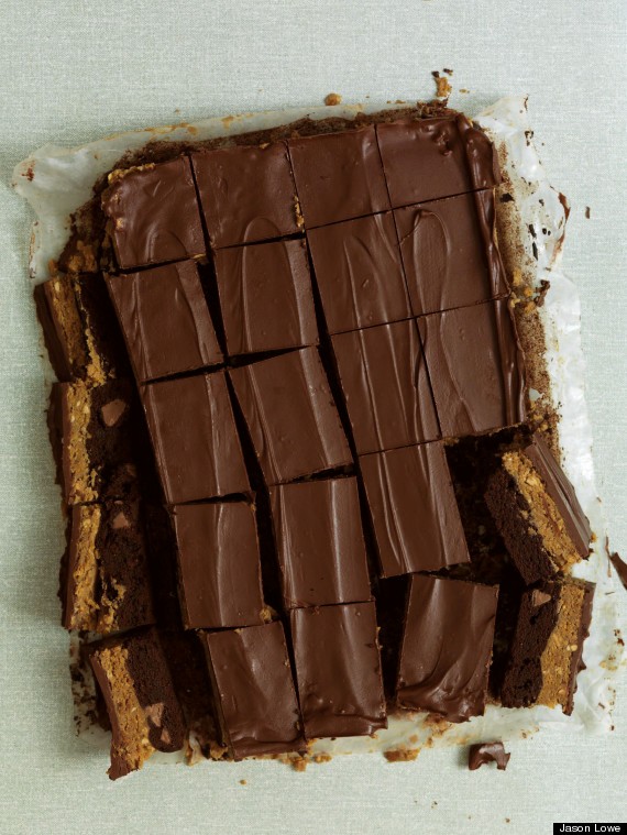 Elyse's peanut butter and cornflake brownies