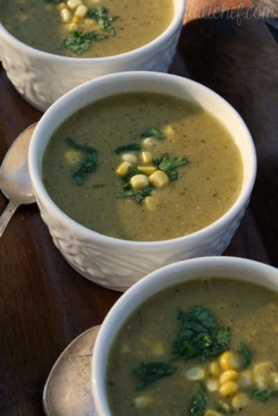 Emerald corn soup