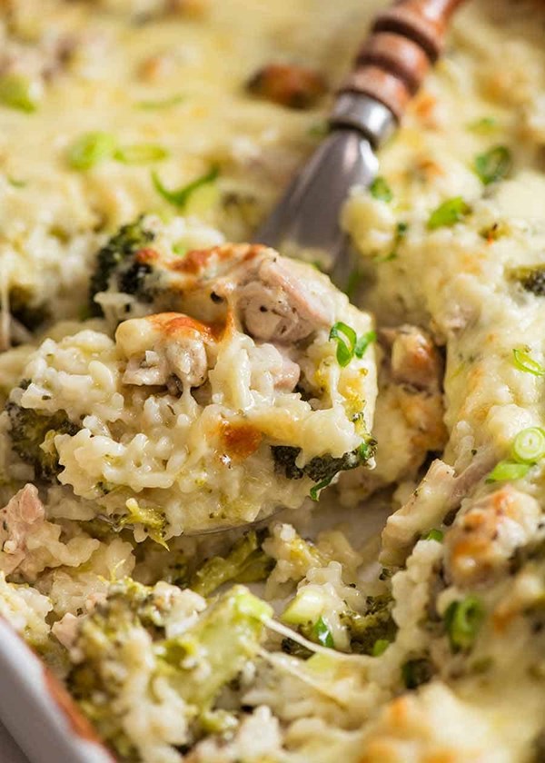 Emergency chicken rice casserole