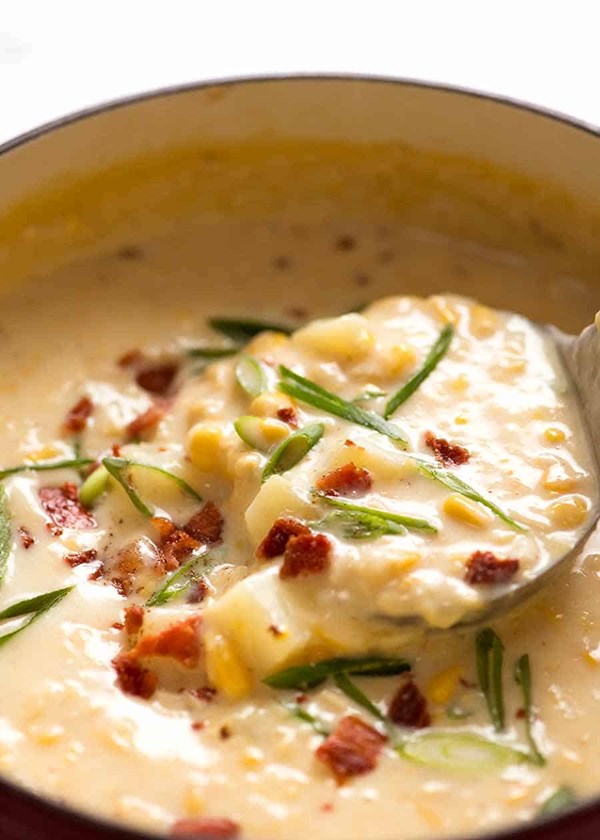 Emergency corn chowder soup