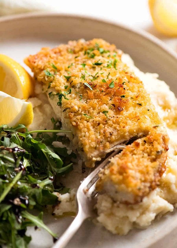 Emergency easy fish (Parmesan crumbed fish)