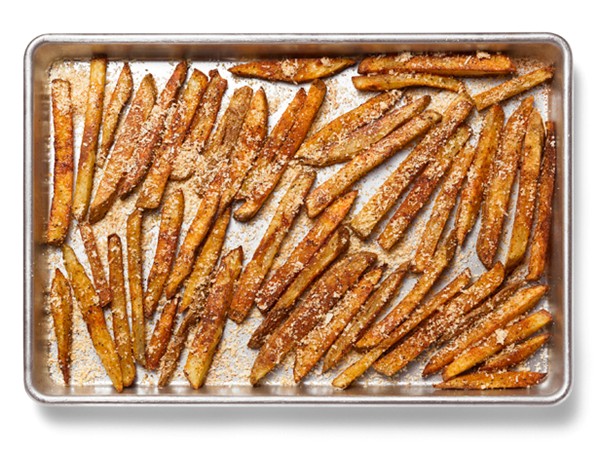 Emeril Lagasse's oven-crispy French fries with paprika-Parmesan salt