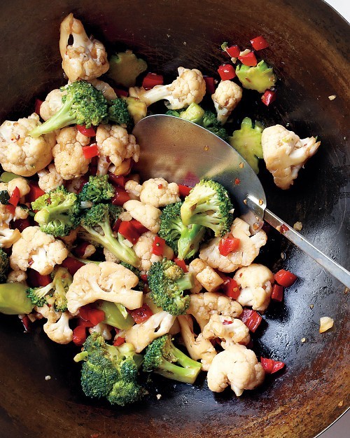 Emeril's broccoli and cauliflower stir-fry