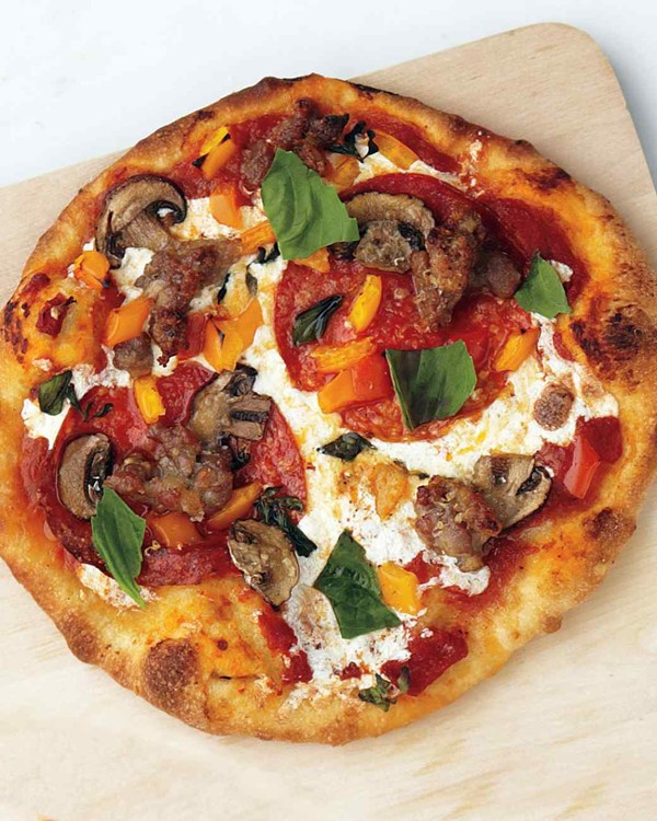 Emeril's make-your-own pizzas
