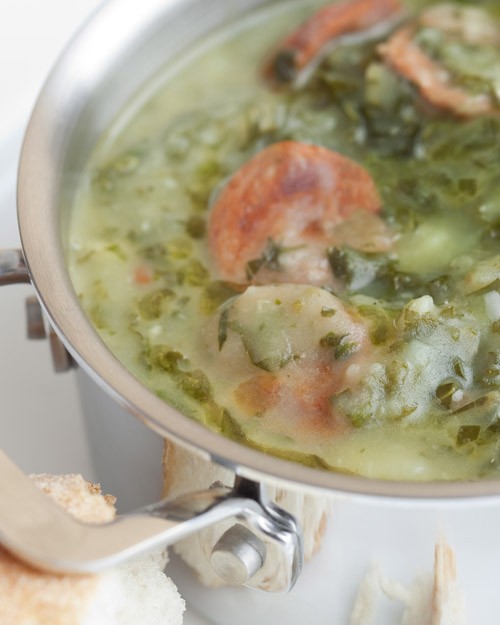 Emeril's new-syle caldo verde