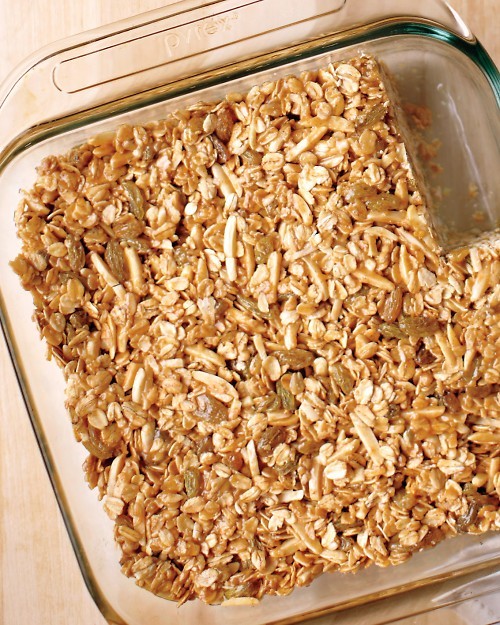 Emeril's nutty granola bars