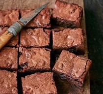 Emma's almost-famous bourbon, black cherry & bacon brownies