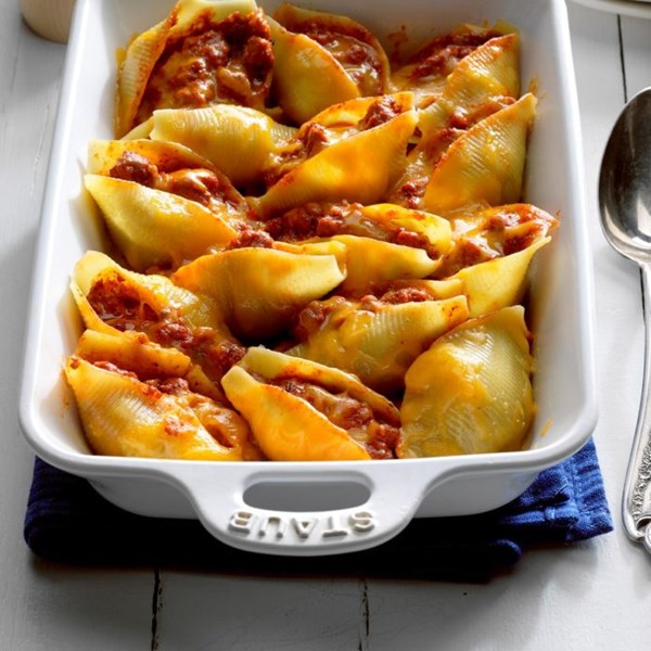 Enchilada stuffed shells