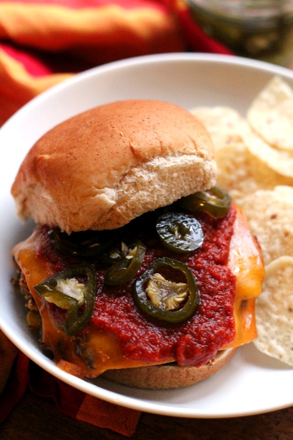Enchilada veggie burgers