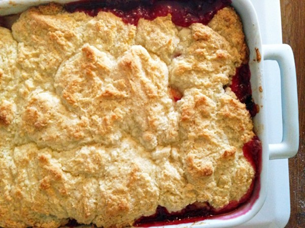 End-of-summer plum cobbler