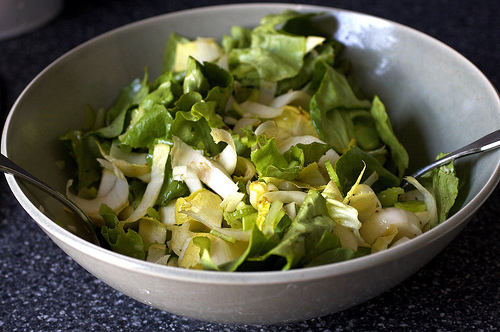 Endive and celery salad with fennel vinaigrette
