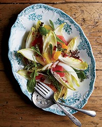 Endive and citrus salad with bacon vinaigrette