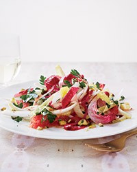 Endive-and-grapefruit salad with pistachio vinaigrette