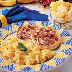 English muffins with bacon butter