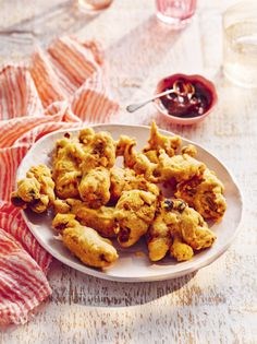 Enoki mushroom fritters