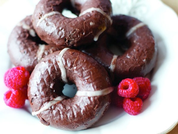 Entenmann's chocolate cake donuts (Bake the Book)