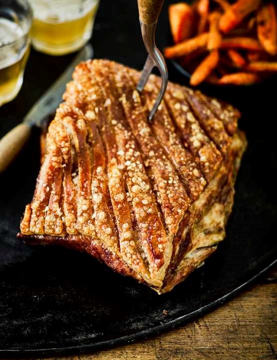 Epic, crackling roast pork belly