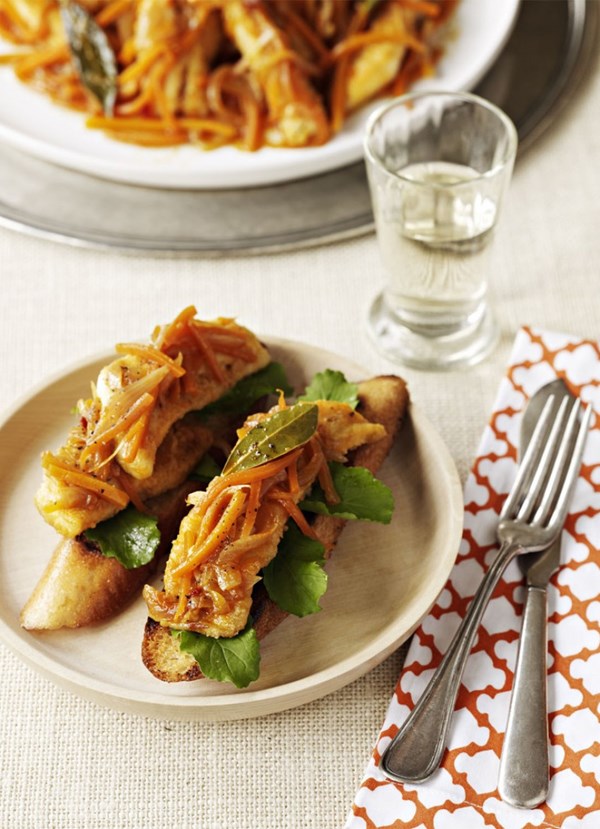 Escabeche marinated fish