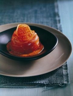 Escalivada with smoked ocean trout