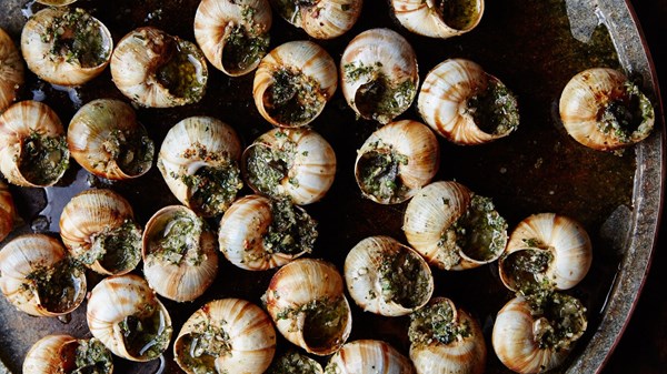 Escargot with garlic-parsley butter