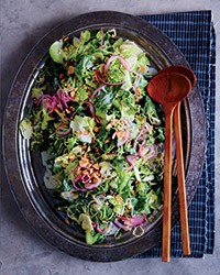 Escarole-and-Brussels sprout salad