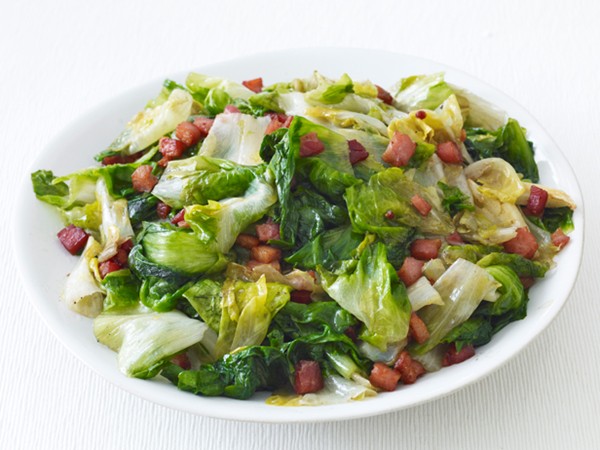 Escarole with pancetta