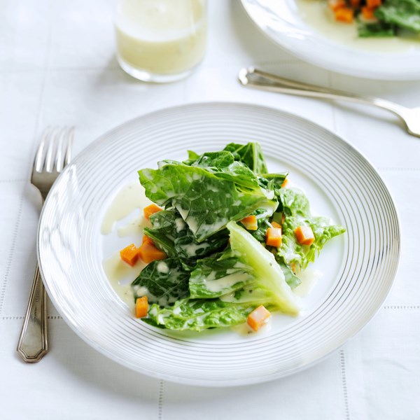 Escarole with pickled butternut squash [Gabriel Rucker]