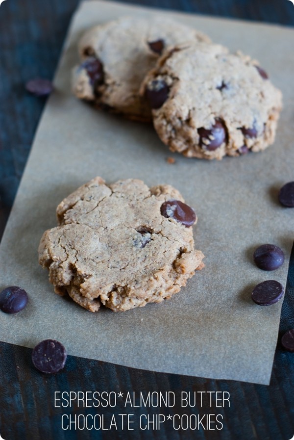 Espresso almond butter chocolate chip cookies recipe Eat Your Books